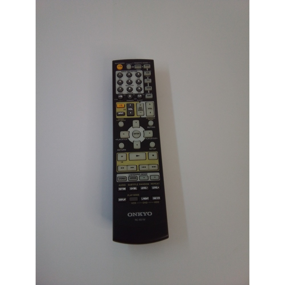 Onkyo RC-651M AV Receiver Remote Control Black OEM Used Tested